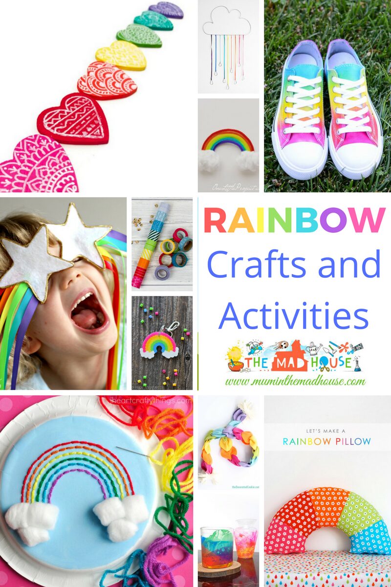 Rainbow Crafts and Activities for Kids - A stunning and colourful selection of rainbow crafts, art and activities for children of all ages. 