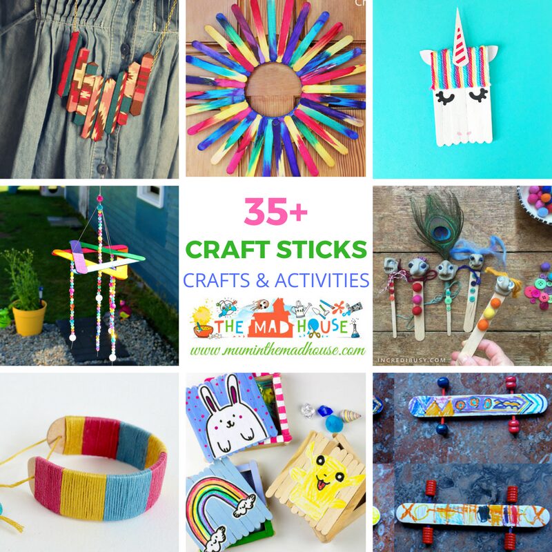 Over 35 Craft Stick Crafts and Activities