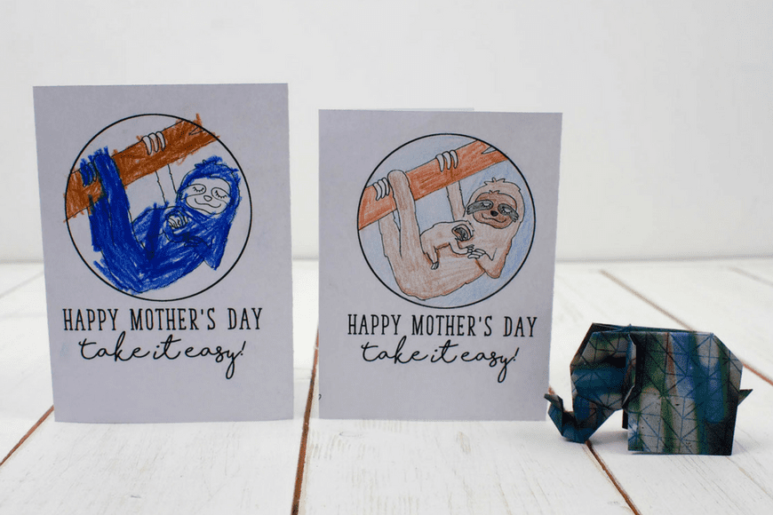free printable Mother's Day cards to colour