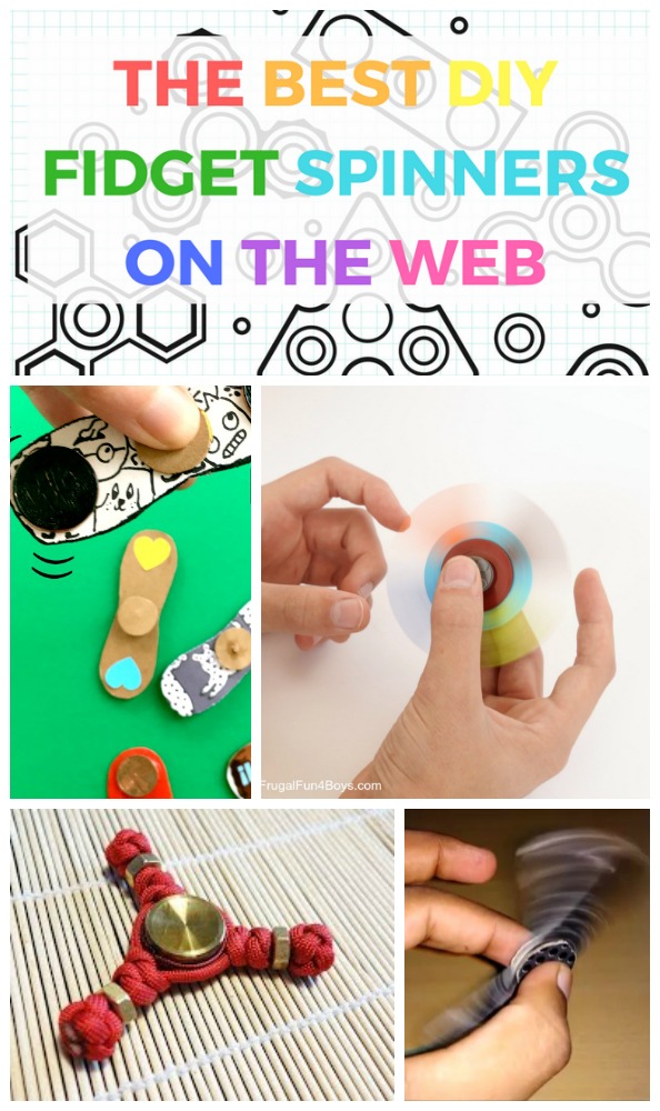 Make your own fabulous DIY Fidget Spinners with this roundup of all the best DIY fidget spinners on the web both with bearings and without.