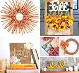 Celebrate Autumn with these Creative DIY Fall Craft Ideas. Bring the colours of the season into your home with these fab homemade decorations and makes.