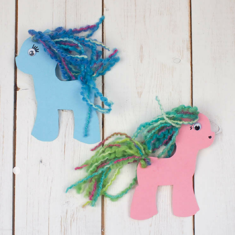 Super simple My LIttle Pony craft with free printable to colour or decorate perfect to celebrate the new My Little Pony movie