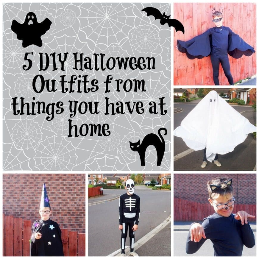 5 DIY Halloween Outfits from things you have at home