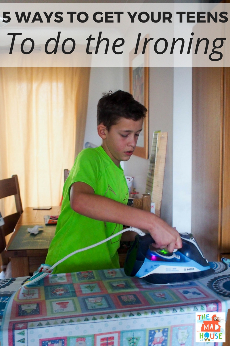 Five ways to encourage your teens to do the ironing