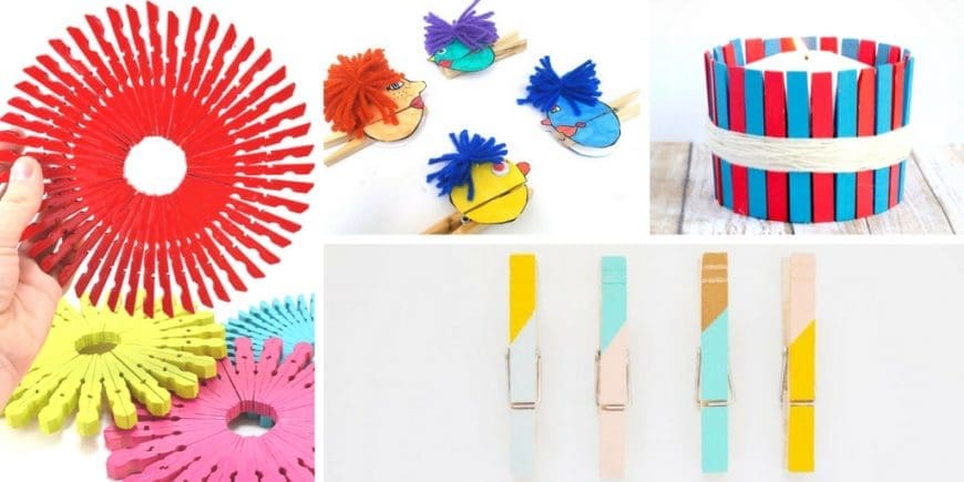 20 fun and creative clothespin crafts ideas that will inspire you to create your own use for the humble clothespin. Cool DIY handmade gifts from old clothespegs
