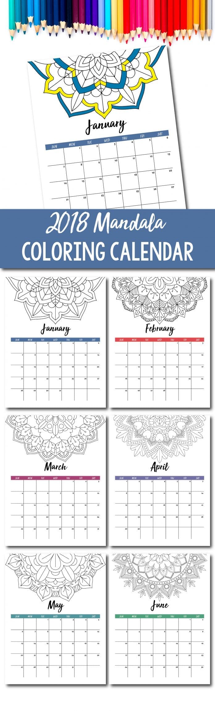 Why Hello 2018 - I hope you are going to be a good one.  Well to help you start the year in a great way I have this fun fab and free 2018 Mandela Calendar for you to download and colour in. Perfect for keeping you on track.