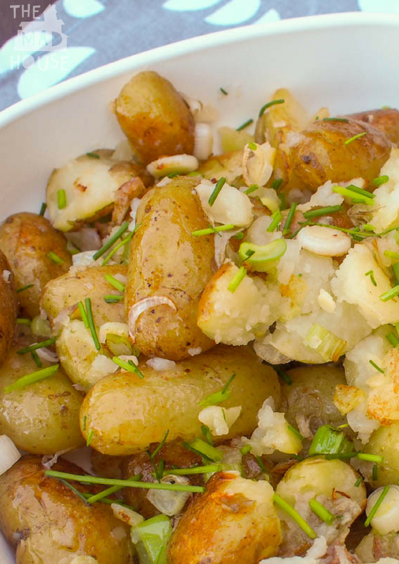The first Jersey Royals usually herald the start of the BBQ season here in the Mad House and we are delighted to be working with them to share with you our Crushed Jersey Royals recipe now that they are finally in season.