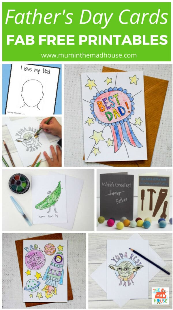 Father's Day Cards and Printables - Mum In The Madhouse
