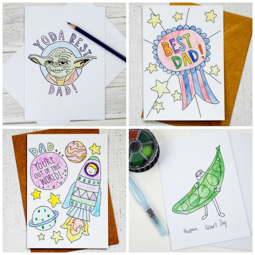 Download your fabulous free father's day cards from a selection of amazing father's day printables. Make Dad's day with a homemade card.