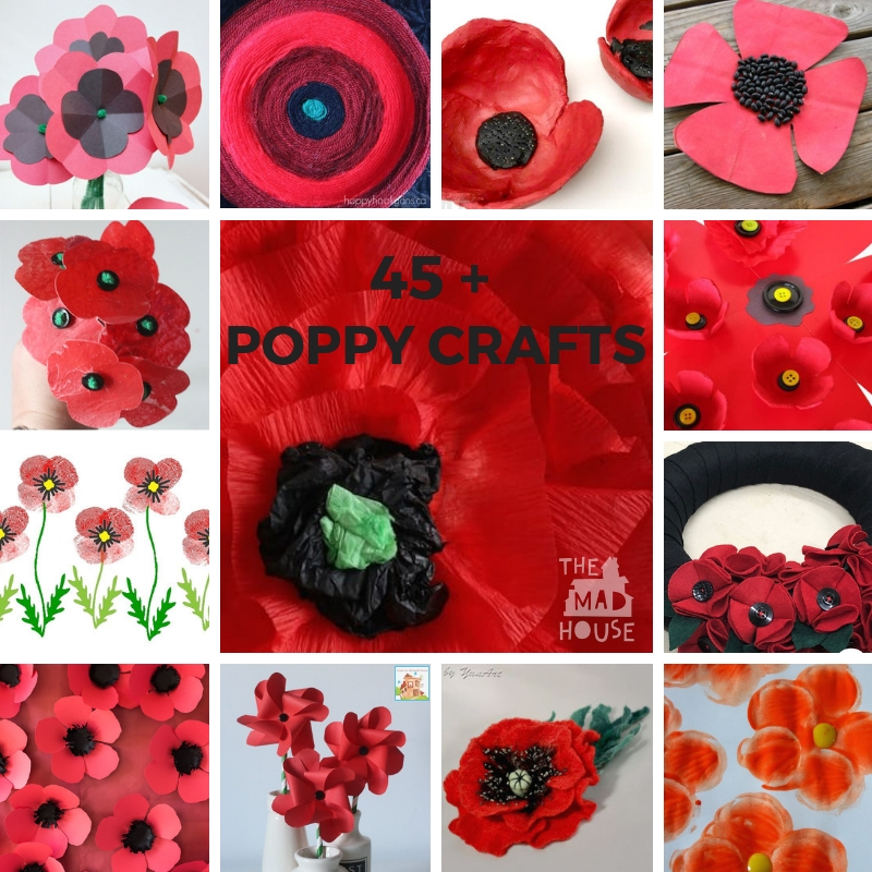 Over 45 Poppy Crafts - Perfect for Remembrance, Armistice or Veteran’s day