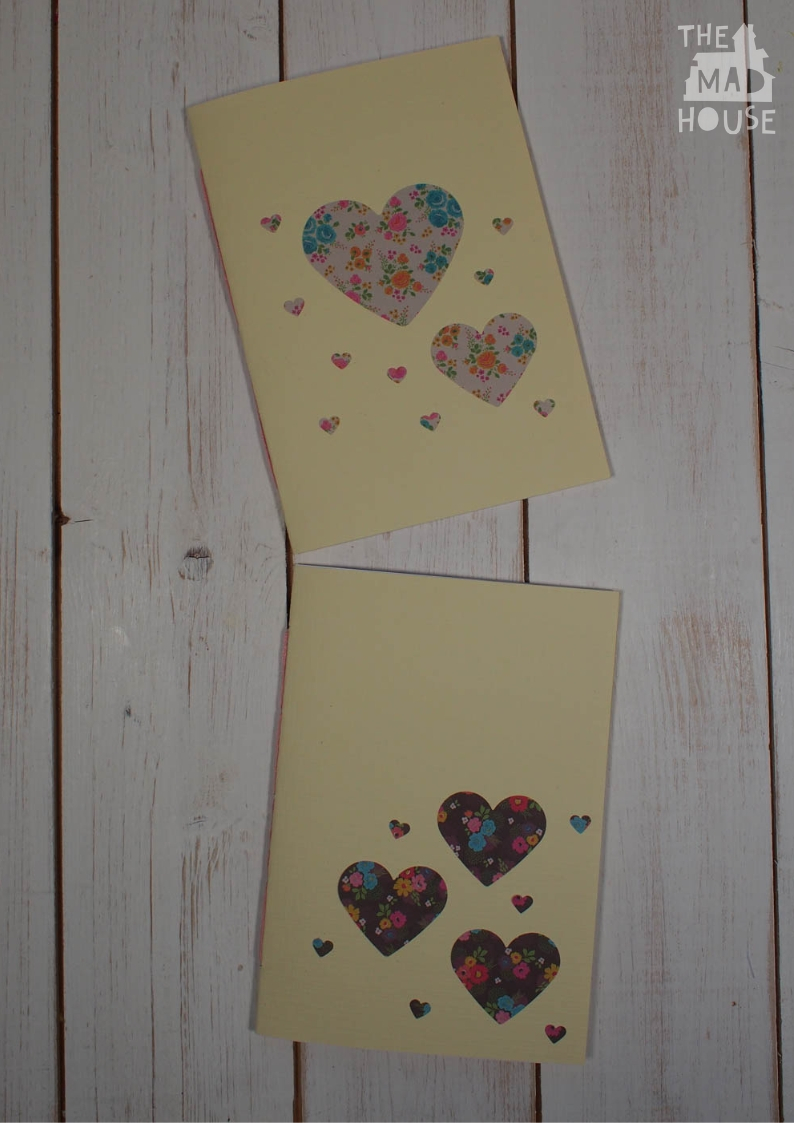 DIY notebooks are one of the easiest Homemade gifts out there. They're easy to make and customise. We used Bostik Microdots to add hearts to ours.