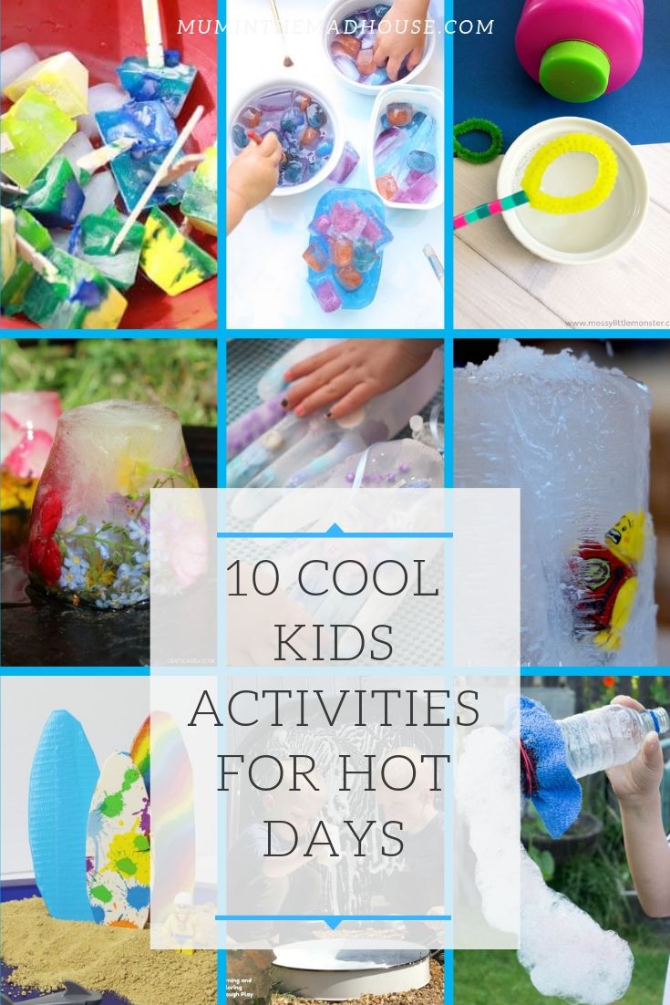 10 of the best activities for the summer to help your kids beat the heat whilst having a blast.  They are fun and fabulous, yes they are cool kids activities for hot days