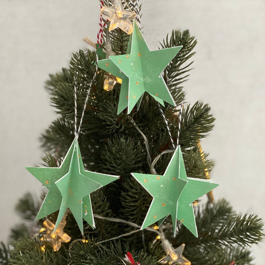Free Printable Christmas Star Ornaments with Templates