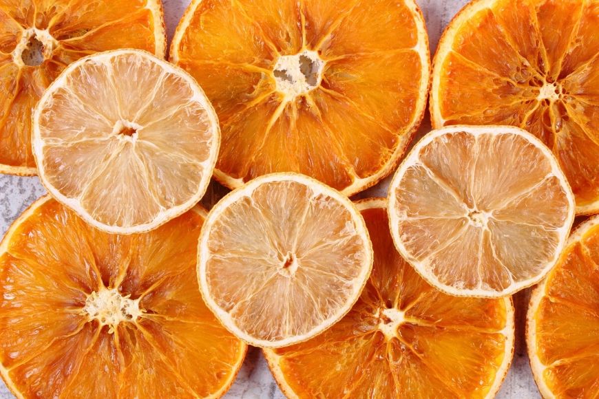 How to dry citrus slices