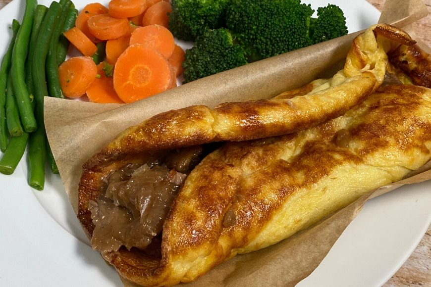 Yorkshire Pudding Wraps - A great way to use up leftovers
