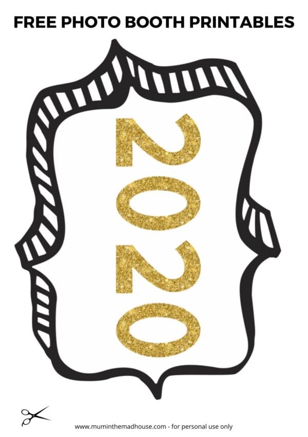 New Years Eve Photo Booth Printables - Mum In The Madhouse
