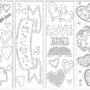 Valentine Printable Colouring Page Bookmarks – Free and Fun for Kids