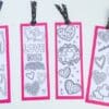 Valentine Printable Colouring Page Bookmarks – Free and Fun for Kids