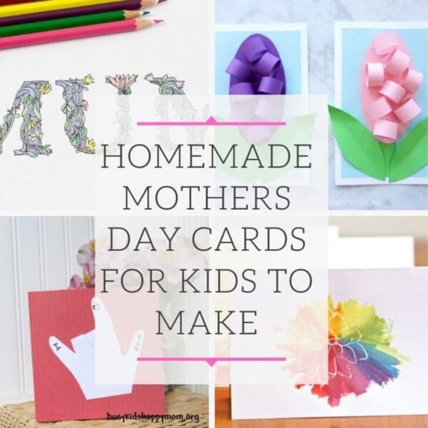 Homemade Mothers Day Cards for kids to make - Mum In The Madhouse