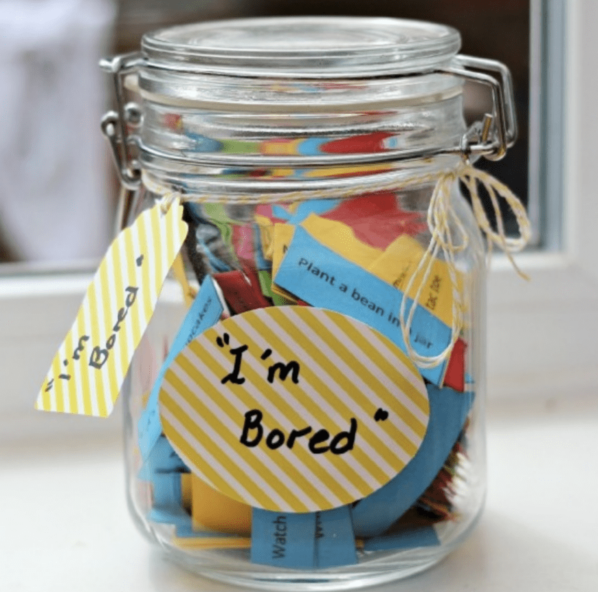 Do you have a Bored Jar? If not now is the perfect time to introduce them into your family.   With millions of children being at home and many parents trying to work from home a bored jar is a fabulous resource for busy parents. So we have gathered together all our activity lists and printables for bored Jars.