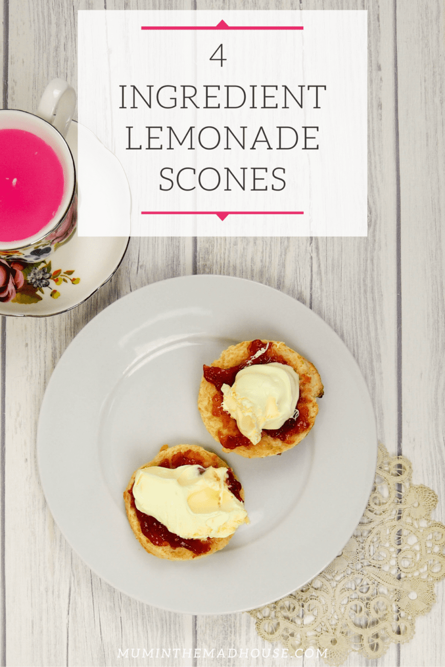 4 ingredient lemonade scones - yes really! 