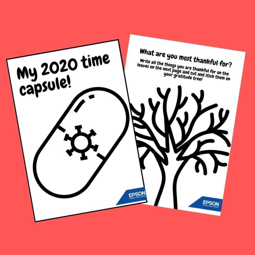 Lockdown 2020 Time Capsule Printable