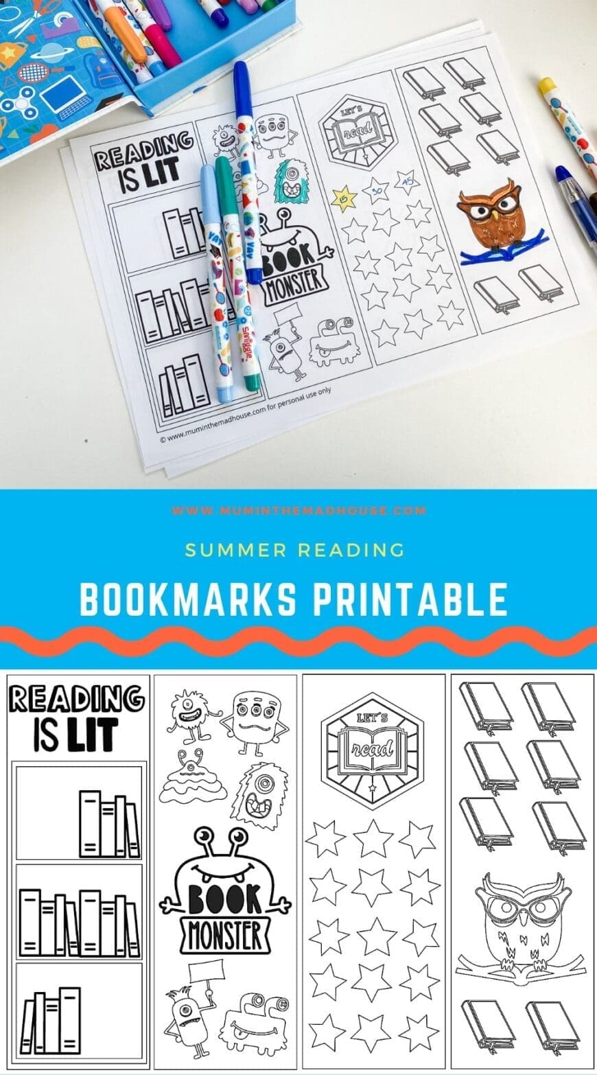Free Summer Reading Bookmarks Printable Mum In The Madhouse