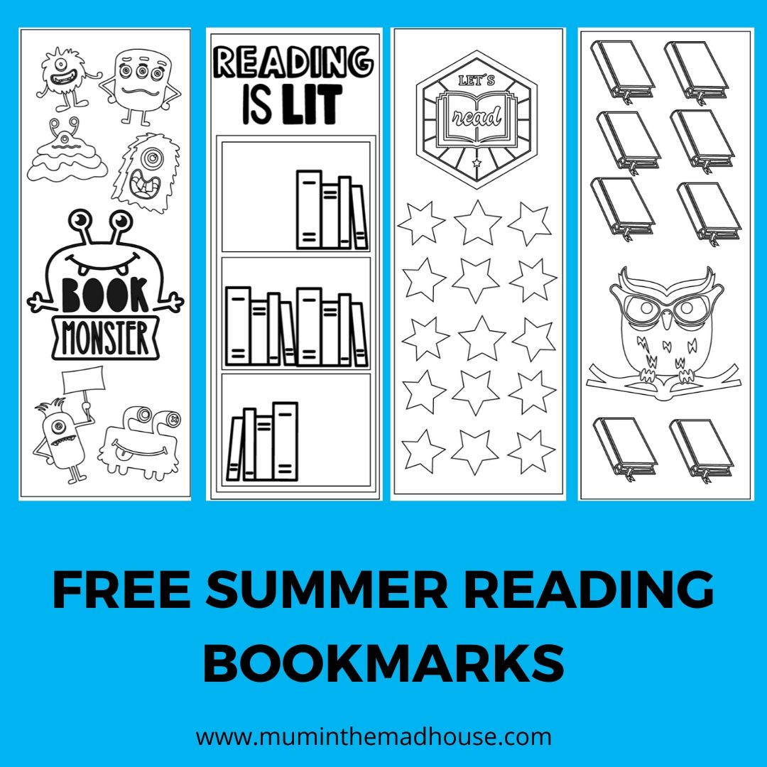 Free Summer Reading Bookmarks Printable