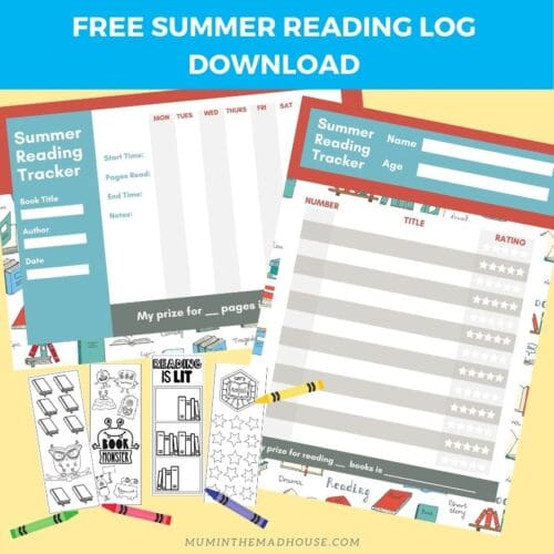 Free Summer Reading Log Printable - Mum In The Madhouse