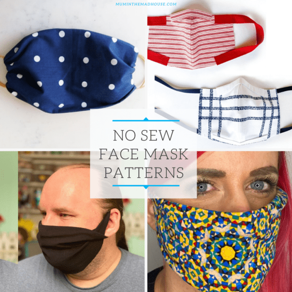 DIY No-Sew Face Mask Patterns | Mum In The Madhouse