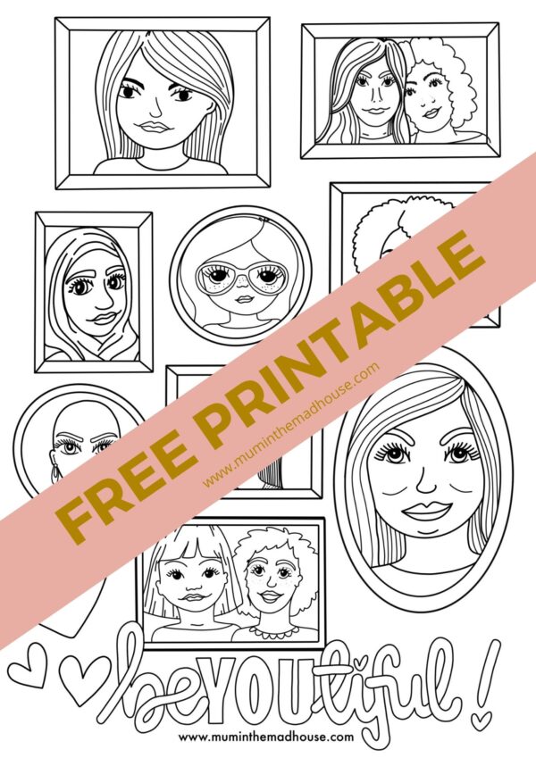 Adult Colouring Sheets - Faces Free Printable | Mum In The Madhouse
