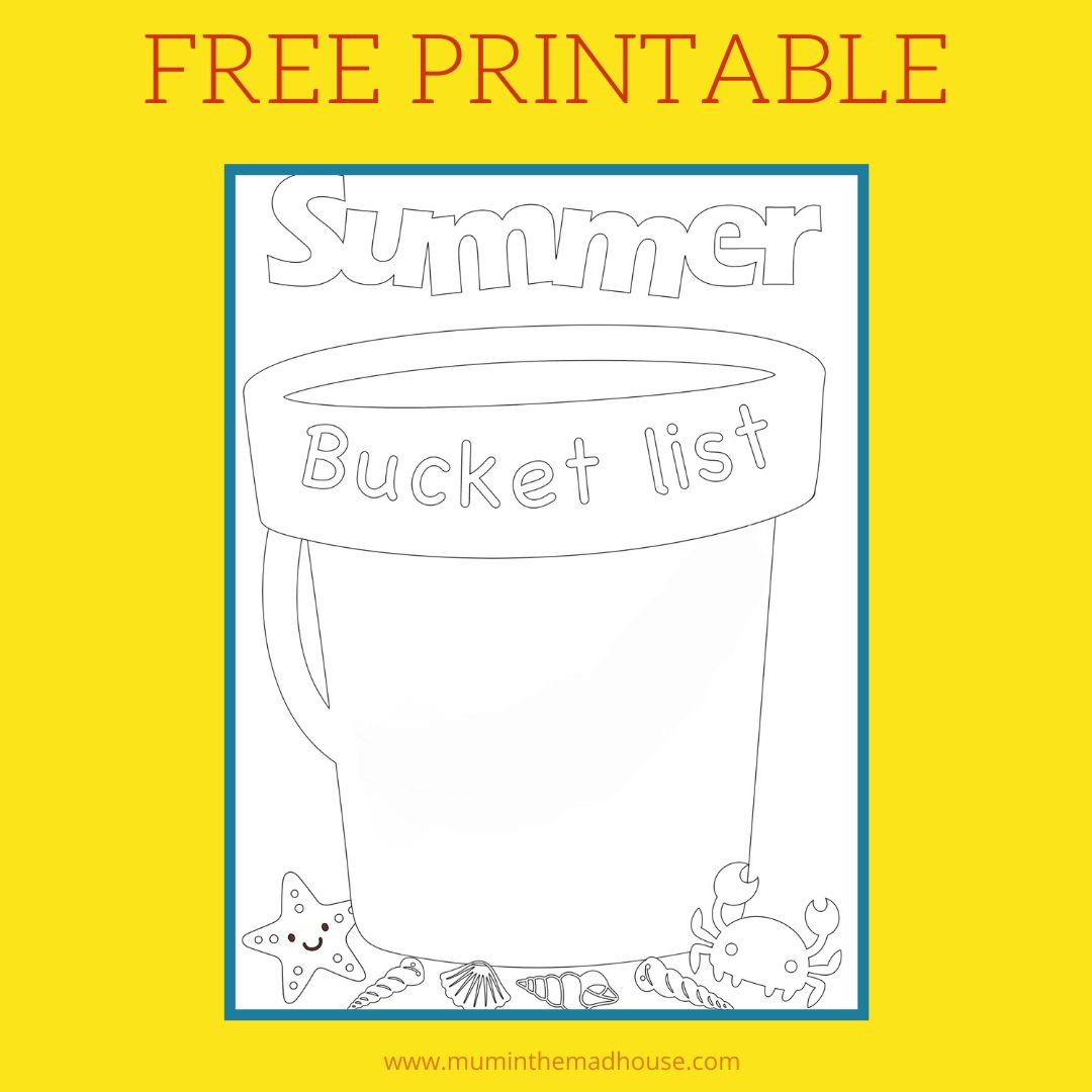 Free Summer Bucket List Template