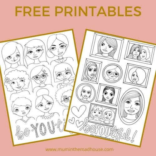 Adult Colouring Sheets - Faces Free Printable | Mum In The Madhouse
