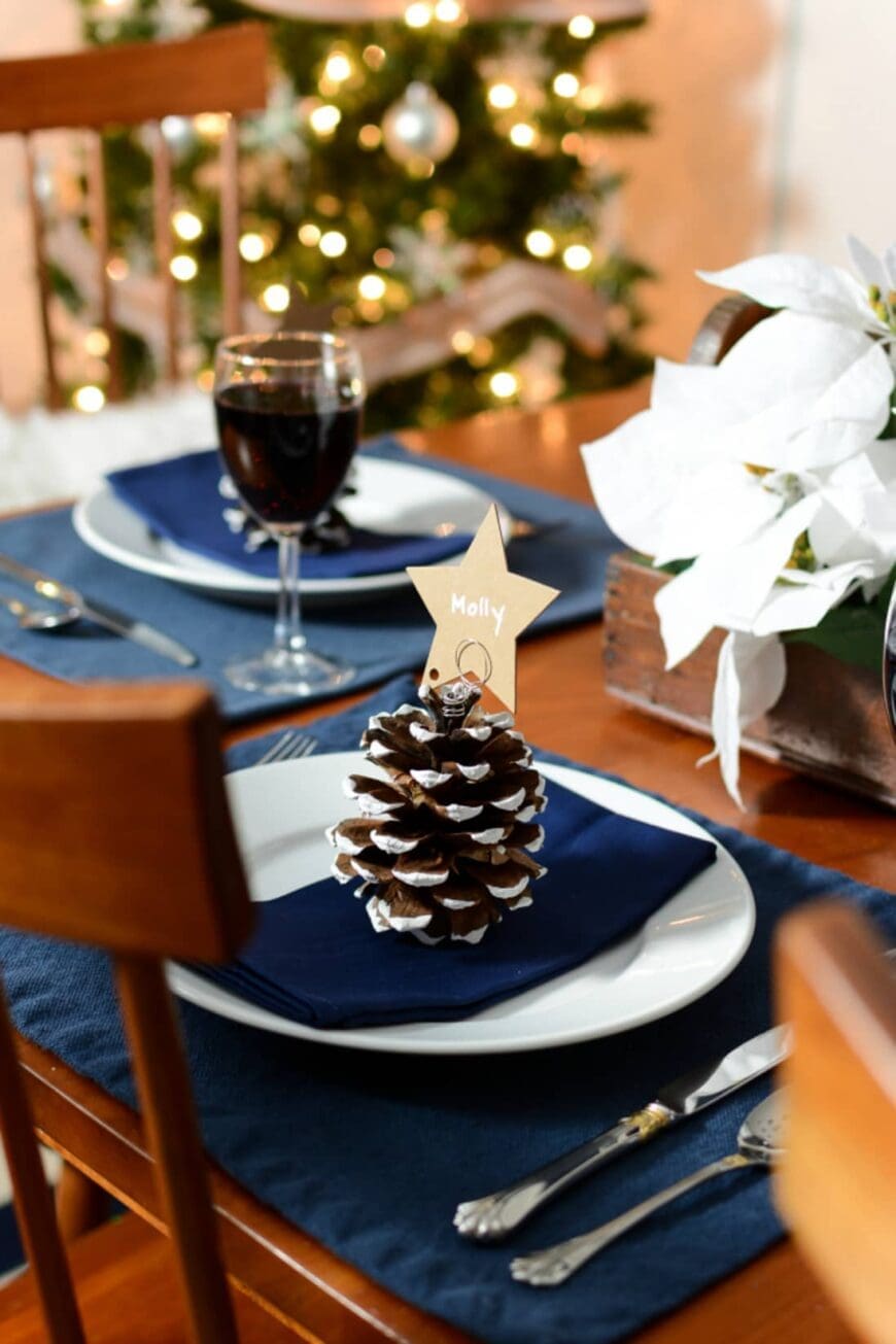 Pinecone table setting