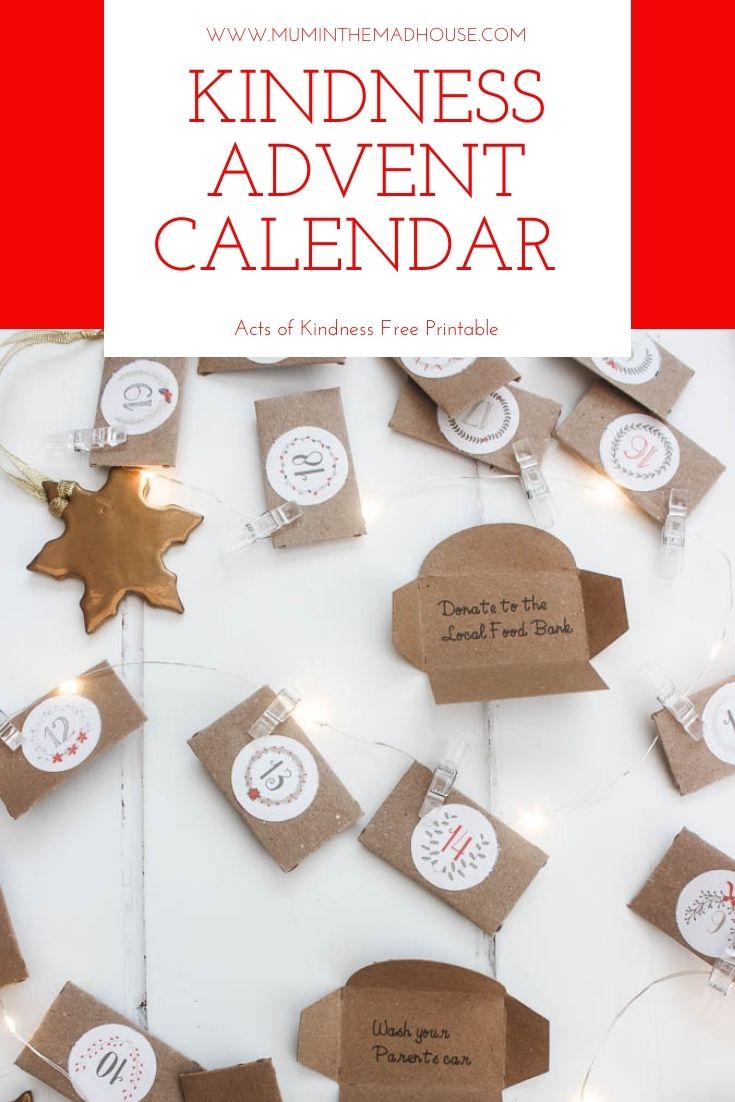 Download this delightful Acts of Kindness Advent Calendar and spread some cheer in the build up to Christmas with these random acts of kindness