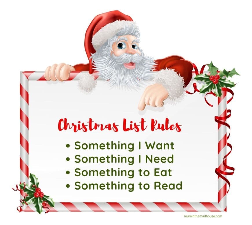 Christmas List Rules 