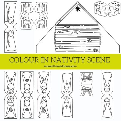 Printable Nativity Scene - Mum In The Madhouse