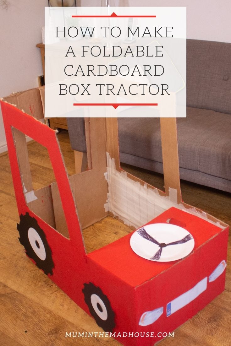 How amazing is this DIY Cardboard Box Tractor that folds flat for storage. This tutorial also comes with fab free printables.