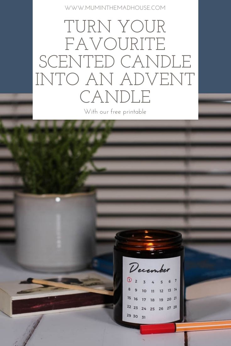 Turn any glass candle into an Advent candle this December with our fab free printable. Transform your favourite scented candle this Advent.