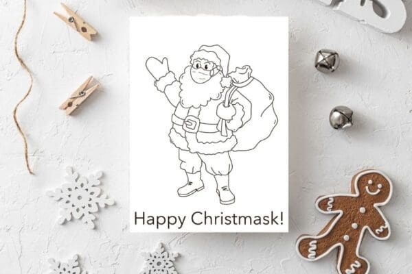 Free Printable Christmas cards to colour | Mum In The Madhouse
