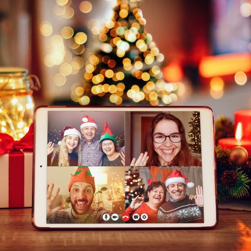 Playing Family Christmas games for zoom is a great way to keep your family connected this festive season with a festive virtual quiz night.