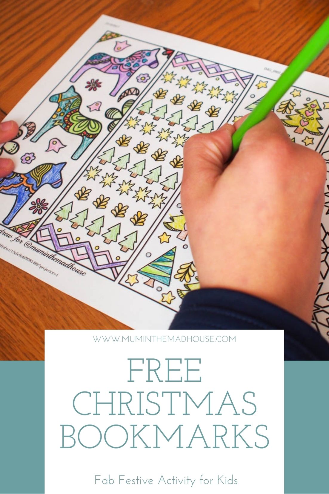 Free Christmas Bookmarks to Colour | Mum In The Madhouse