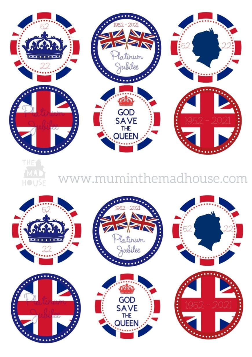 We have all the Free Printable Queen’s Platinum Jubilee Decorations that you need for your party celebrating the Queen's Platinum Jubilee.