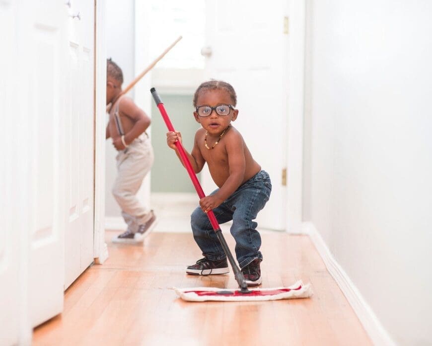 Mom hacks for creating and maintaining a cleaner, tidier house with little kids. Check out these quick tips!