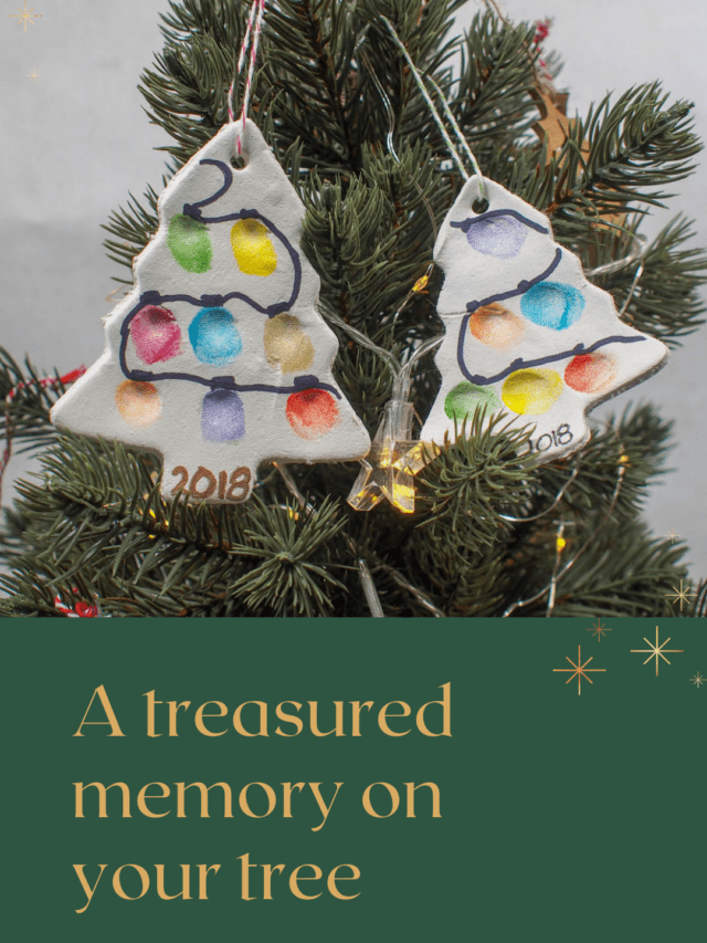 Fingerprint Christmas Tree Ornament