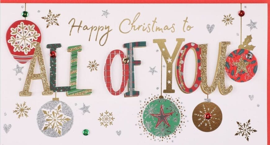 Make your loved ones Christmas by choosing the perfect cards and truly thoughtful personalised messages this festive season.