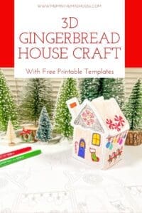 Kids Gingerbread House Craft with Free Printable Template | Mum In The ...