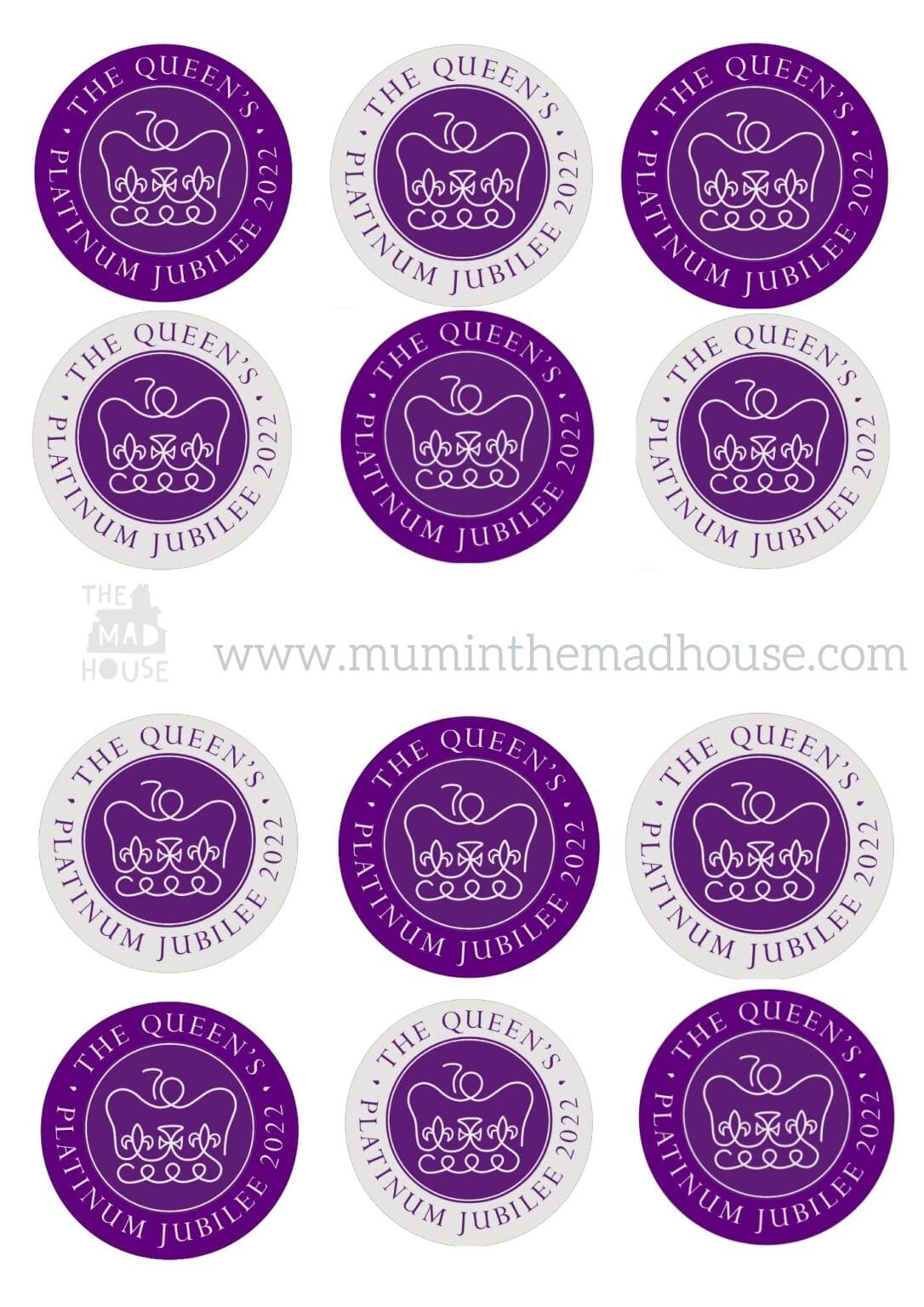 Free Printable Queen’s Platinum Jubilee Decorations - Mum In The Madhouse