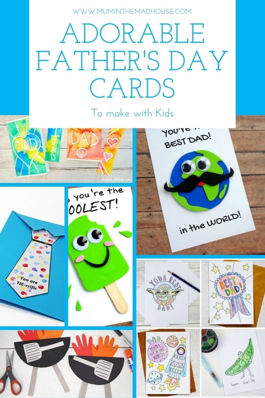 Adorable Father's Day Cards to Make with Kids