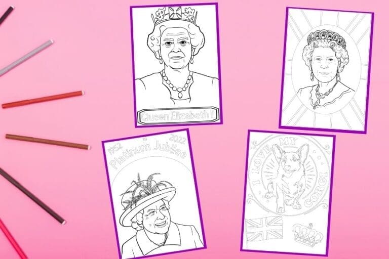 Platinum Jubilee Colouring Pages - Mum In The Madhouse
